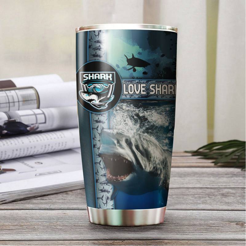 Artsyhomes [Tumbler] Love Shark Stainless Steel-116