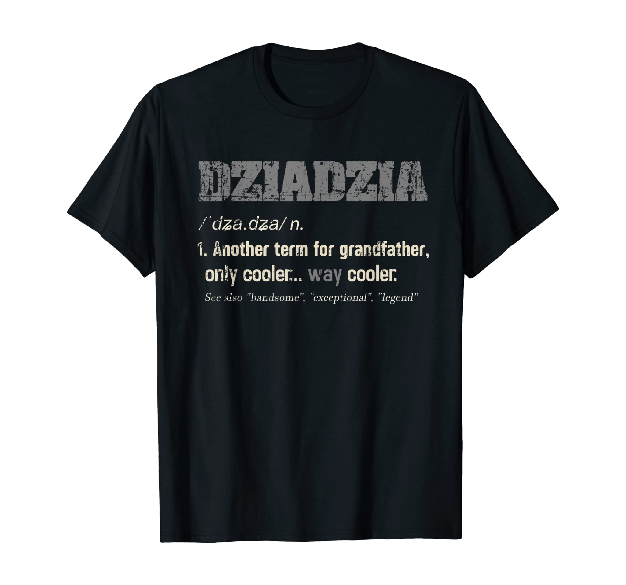 Mens Polish Dziadzia Funny Definition Grandpa Gift Tshirt