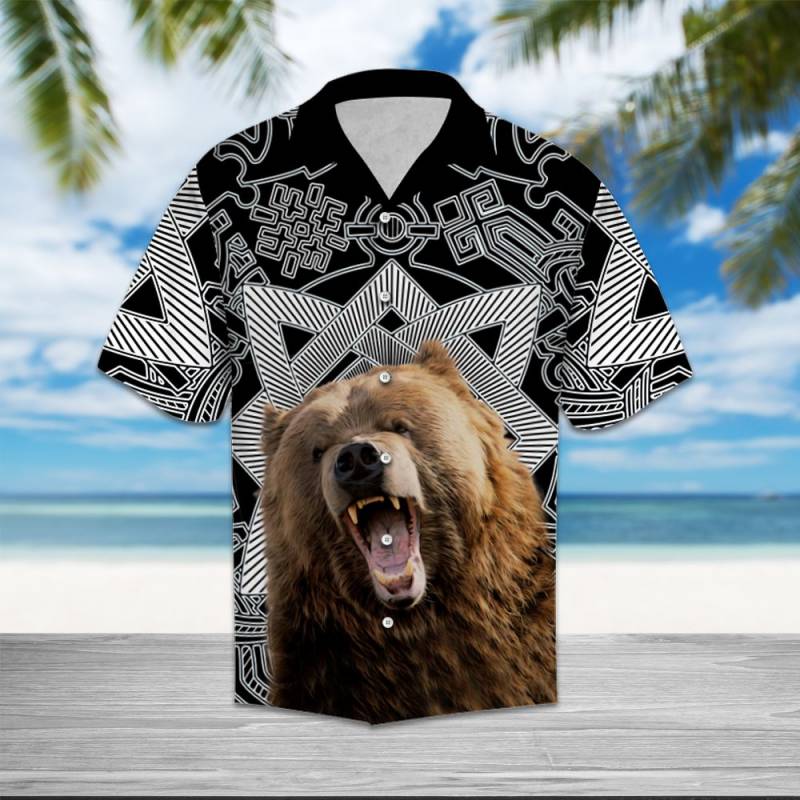 Bear Awesome T0608 – Hawaiian Shirt