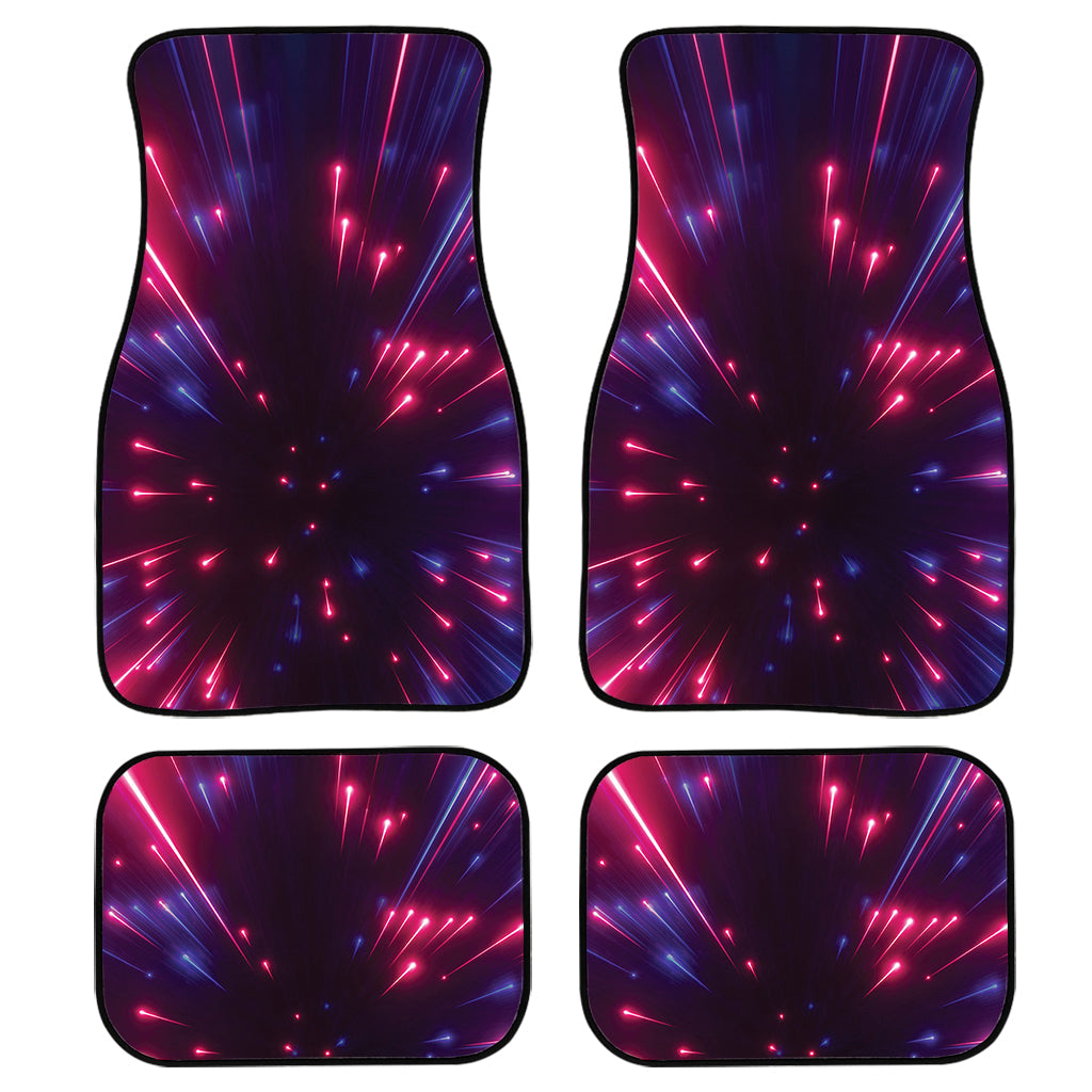 Cosmic Hyperspace Print Front And Back Car Floor Mats, Front Car Mat