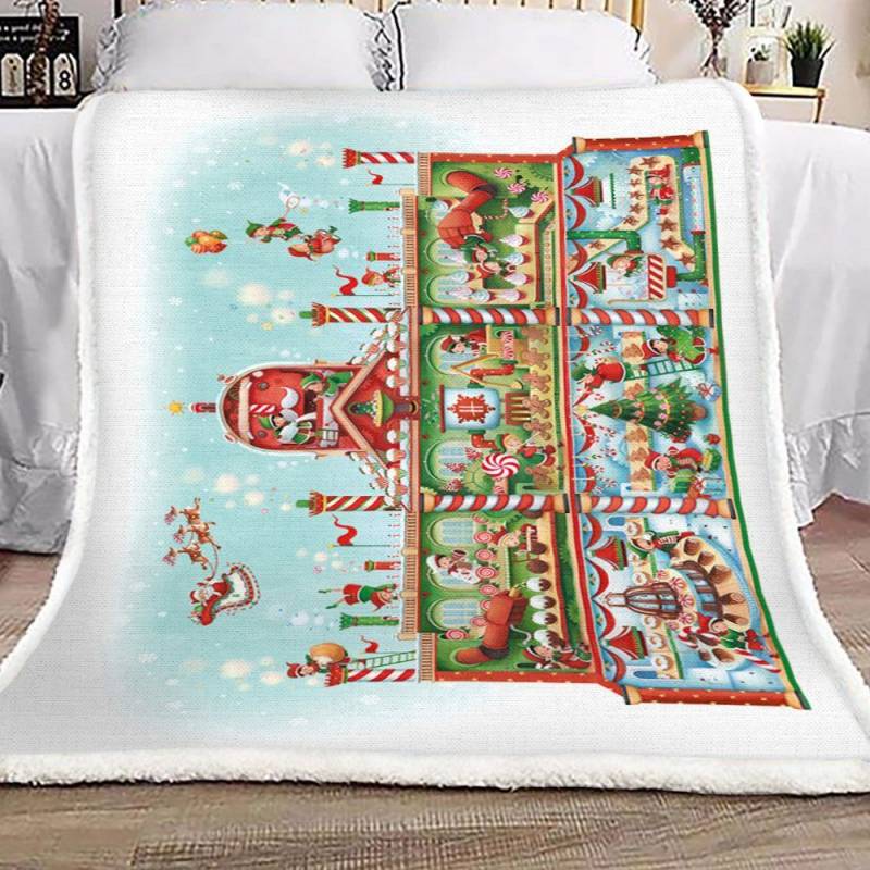 Candy Factory NT1601031S Sherpa Fleece Blanket