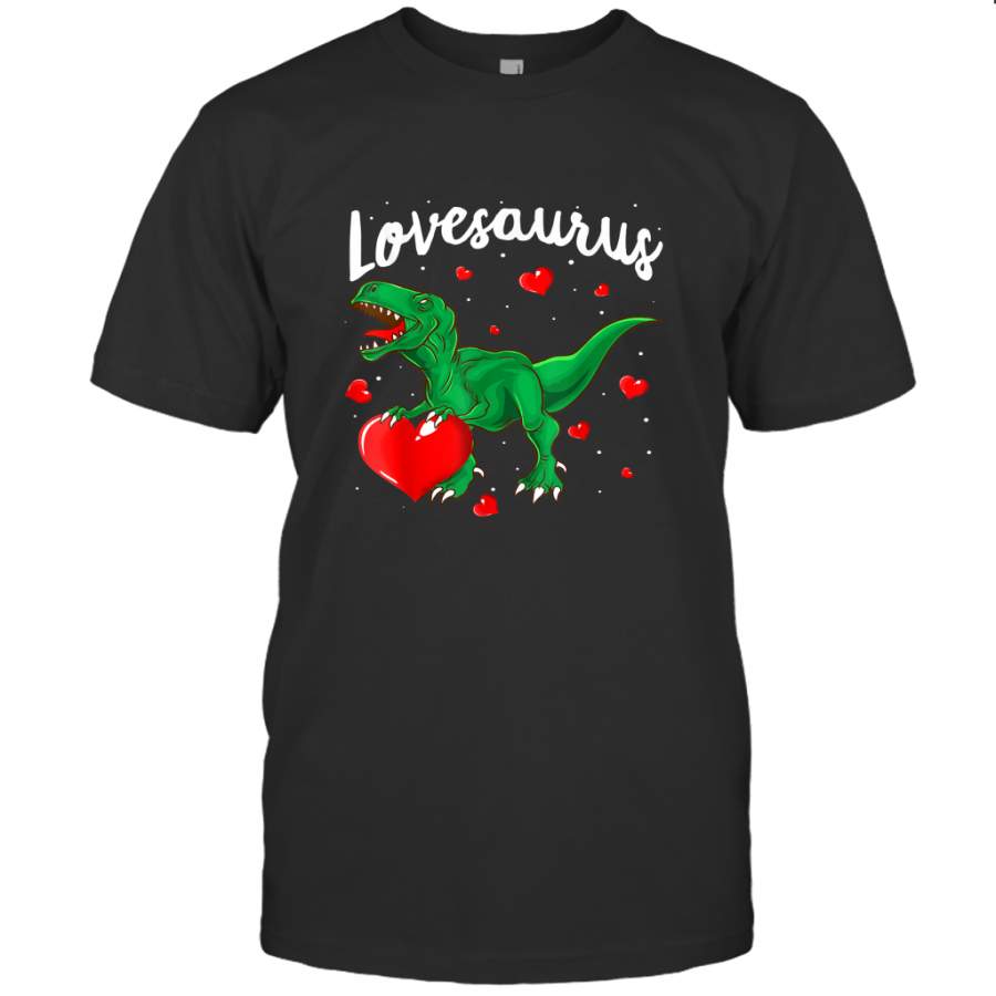 Valentines Day Dinosaur Shirt Lovesaurus Tshirt T Rex Boys T shirt