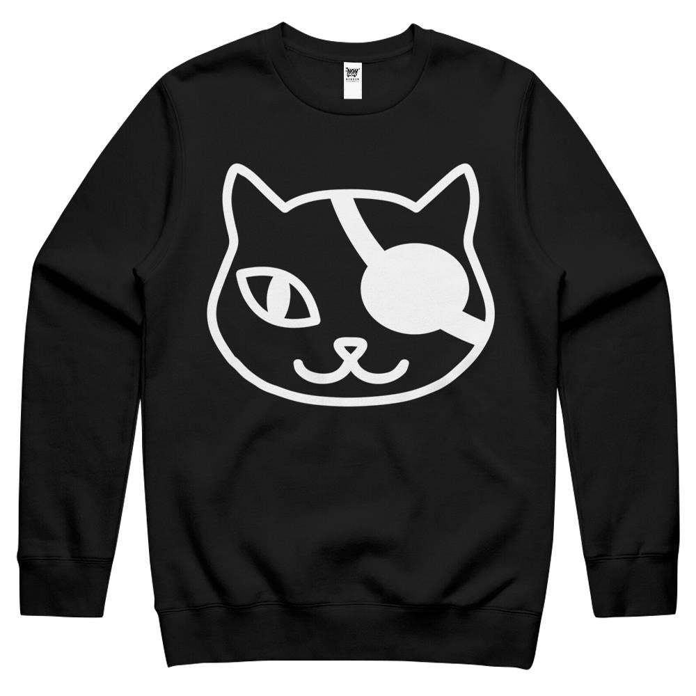 Cute Pirate Cat For Cat Lover Eye Patch Kitten Crewneck Sweatshirt