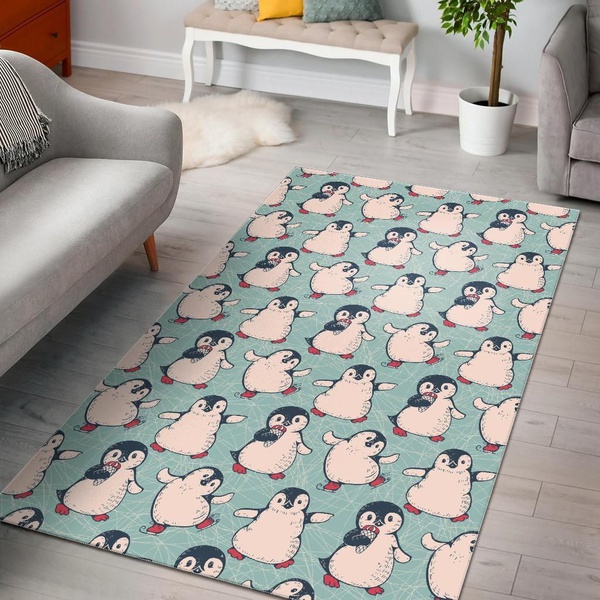 Cute Penguin Pattern Dhcdhc Dt1910 Rug