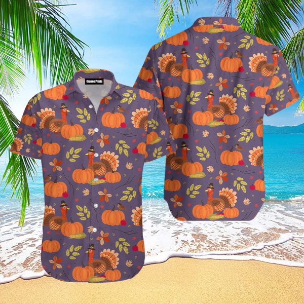 Turkey On Thanksgiving Hawaii Shirt For Men Women Ha48430