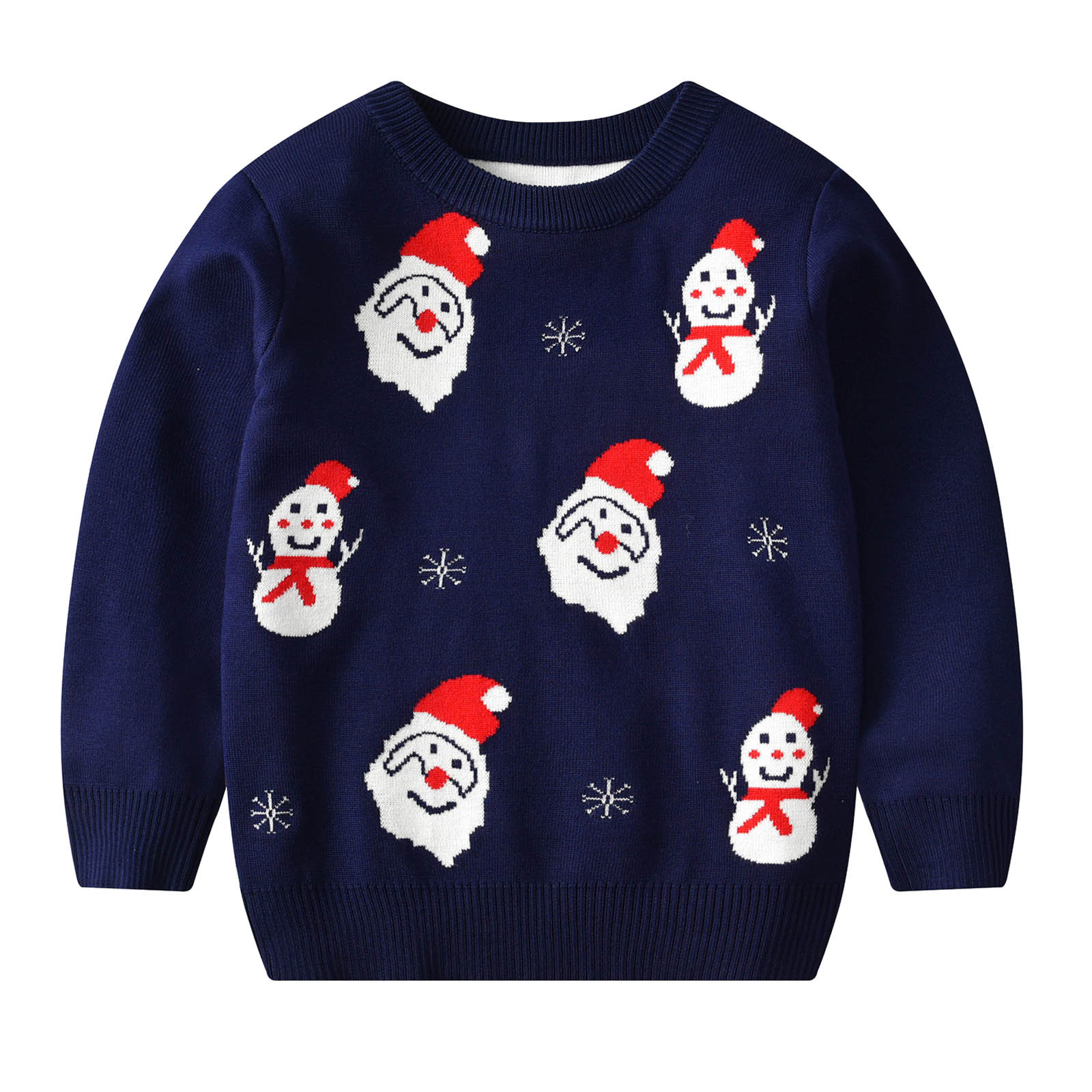 Autumn Winter Baby Boys Sweaters Coat Christmas Santa Print Warm Knitted Sweater Long Sleeve Xmas Tops Knitwear Cardigan Coat alx