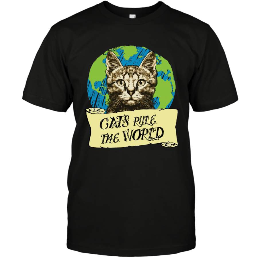 Cats Rule The World Kitten Shirt T-Shirt