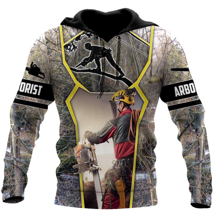 All Over Printed Arborist Hoodie DQB10052002-MEI