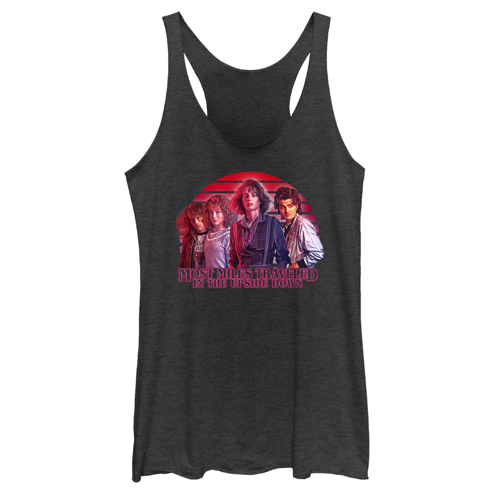 Women’S Stranger Things Teen Group Shot Racerback Tank Top