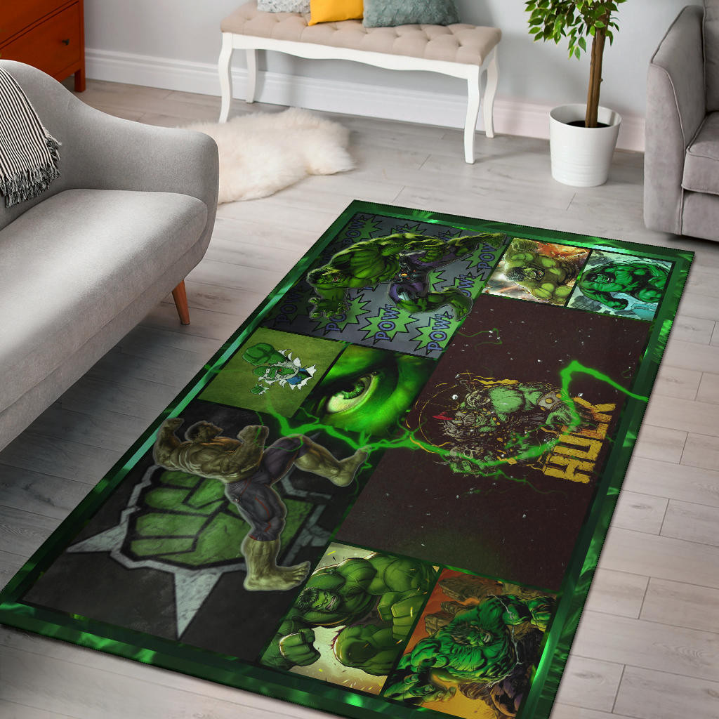 Angry Hulk The Incredible Hulk Area Rug Movie Home Decor Custom For Fans Nt042202