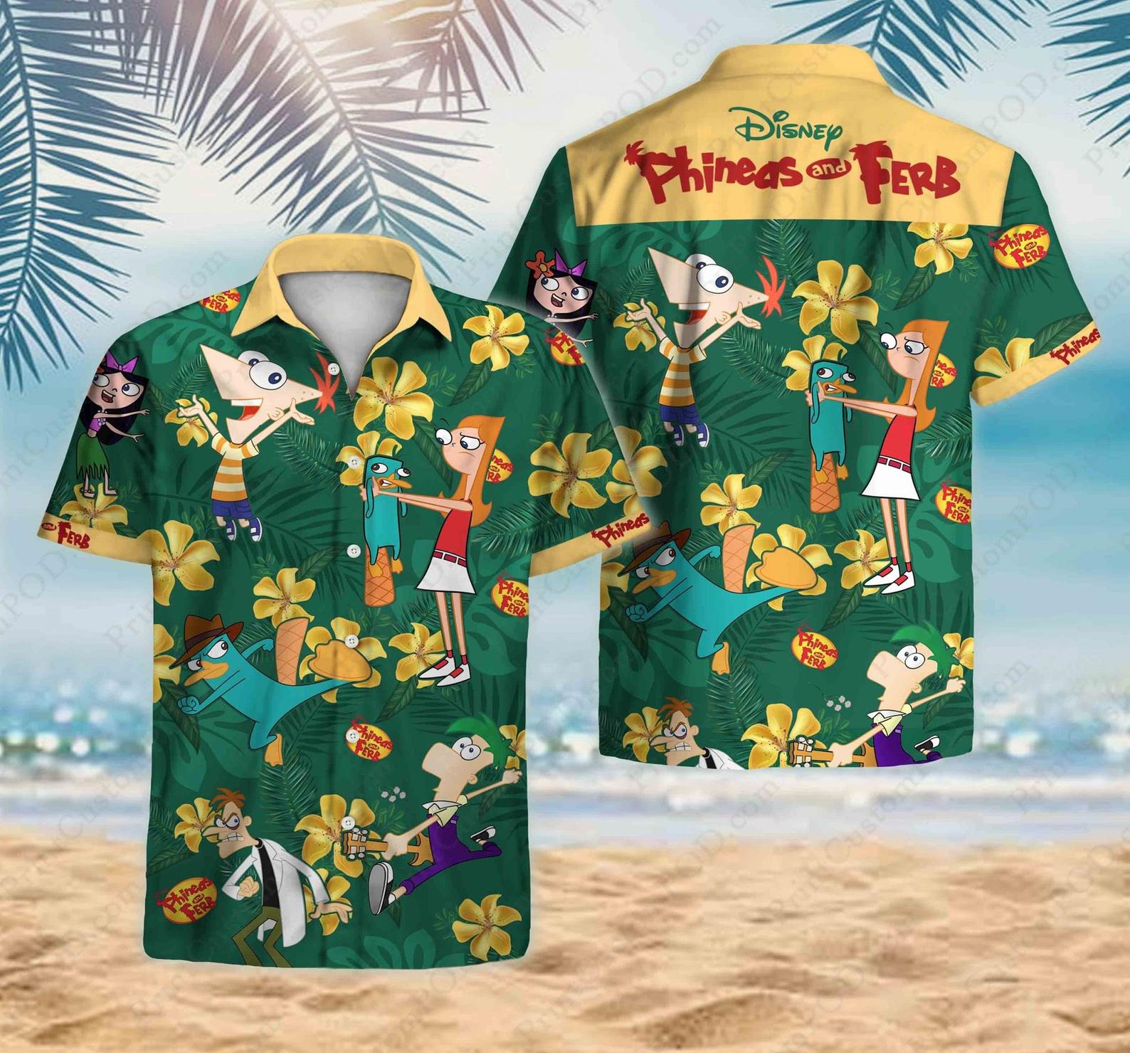 Phineas And Ferb Hawaii Summer Hawaii Shirt For Women Hawaii Ha3356