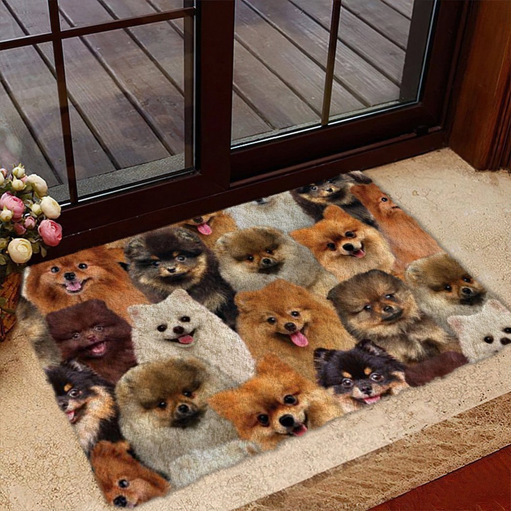 Tmarc Tee A Bunch Of Pomeranians Doormat