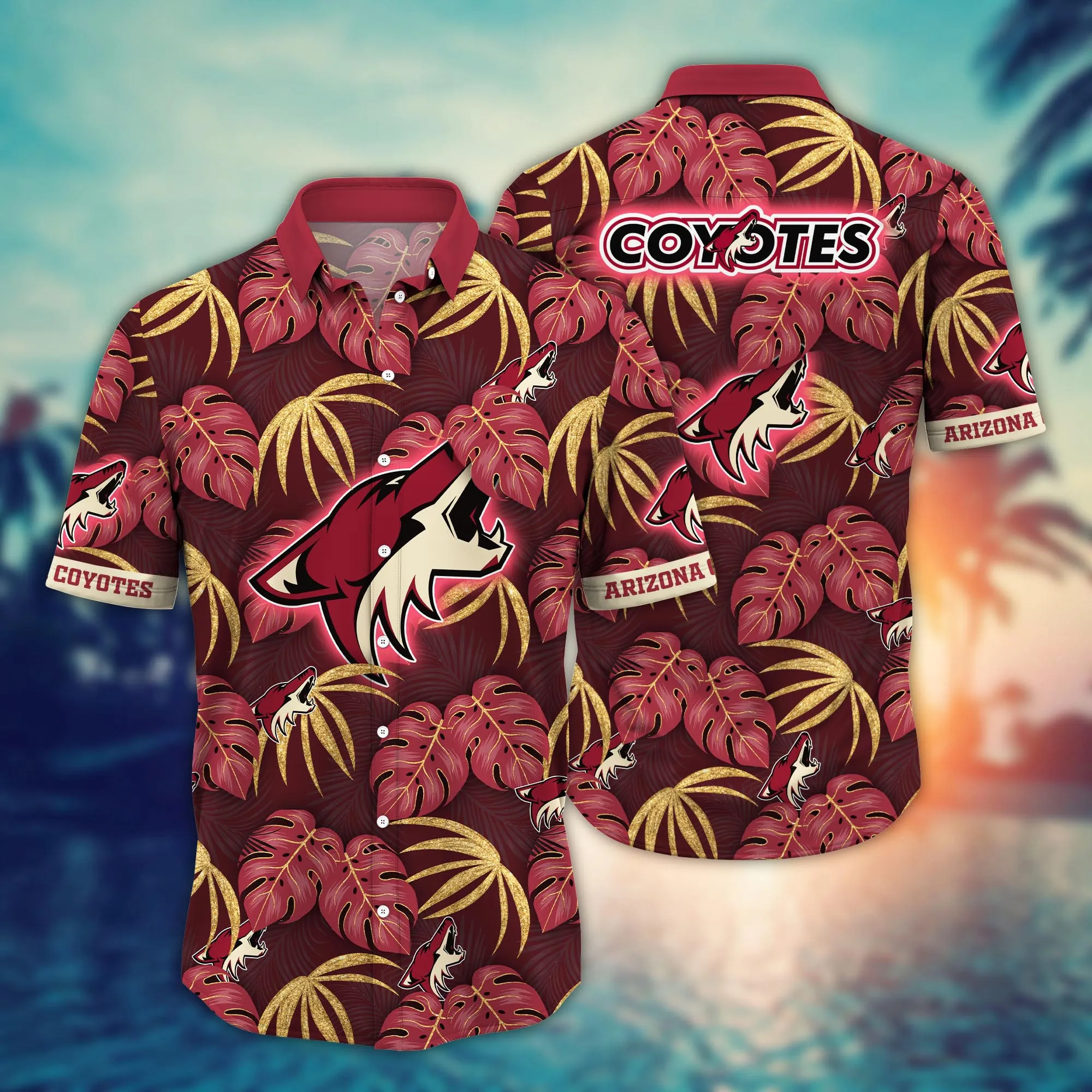 Arizona Coyotes Nhl Hawaiian Shirt Sunshine Aloha Shirt