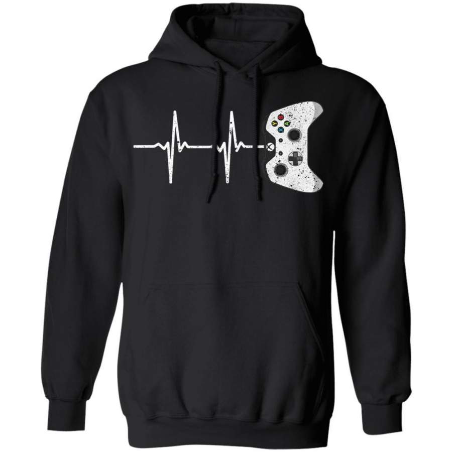 Gamer Xbox Heartbeat Hoodie Gift idea For Game Lover HA12