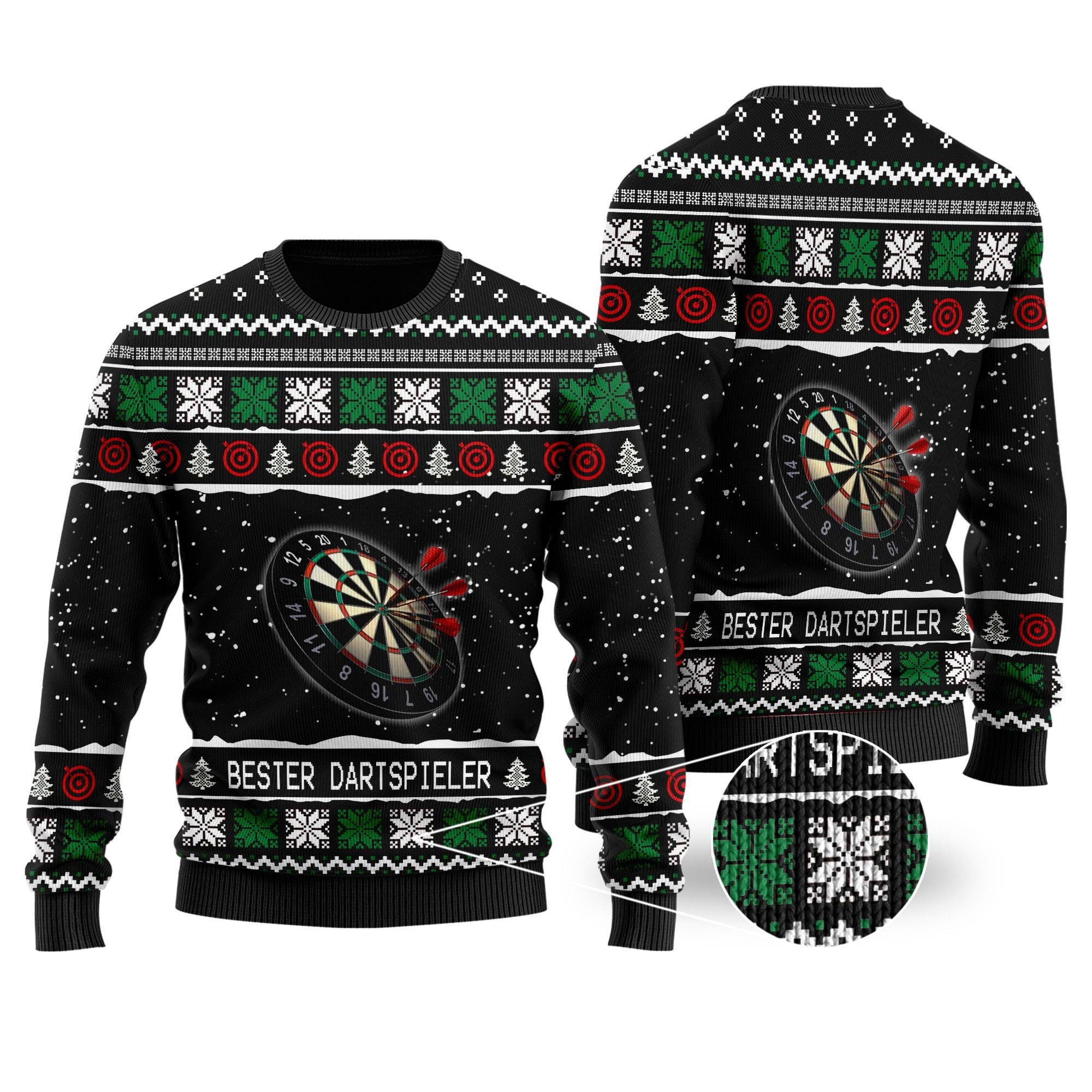 Christmas Best Dartspieler Dart Game Unisex Ugly Sweater #N