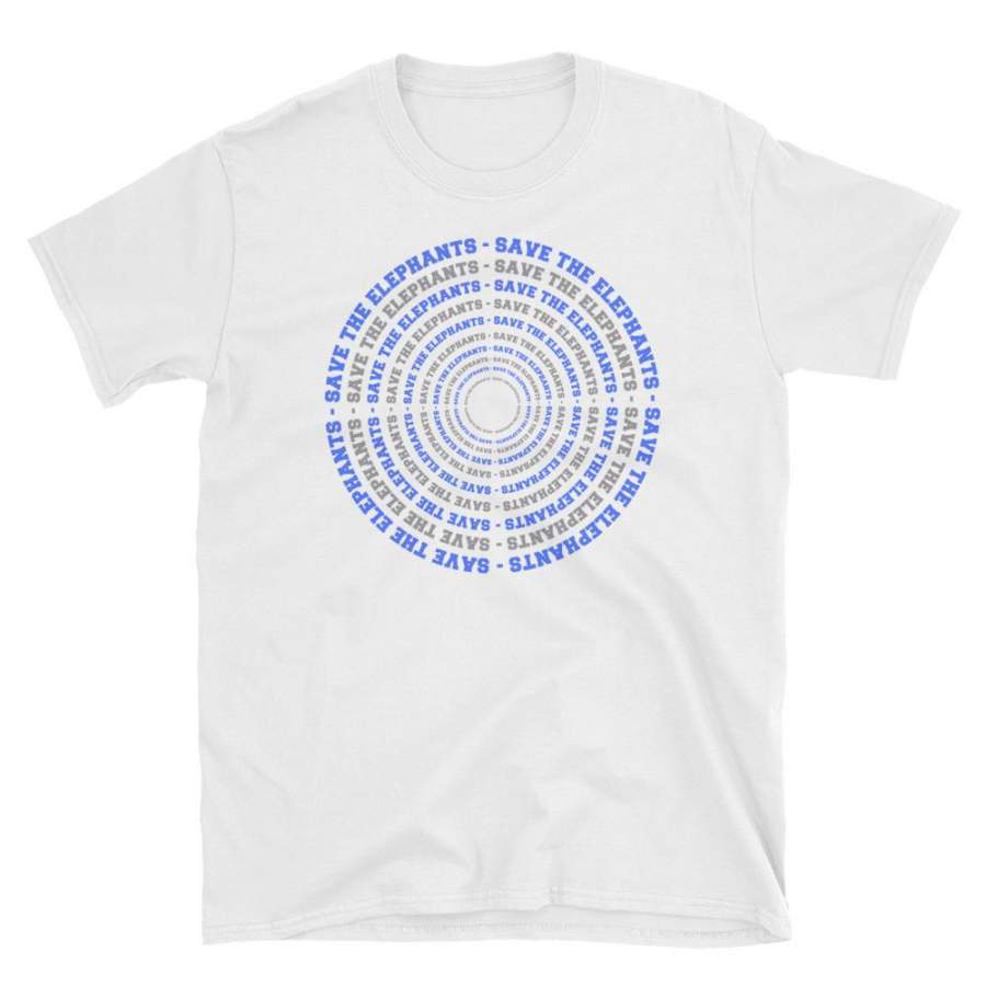 Save the Elephants Circle Pattern T-Shirt