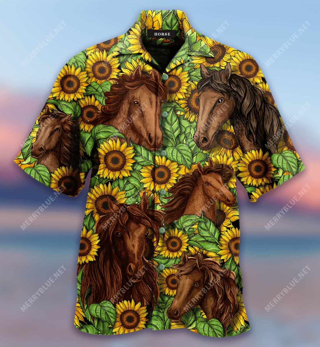 Shop From 1000 Unique Horses In Sunflower Fields Hawaii Shirt Ha47483