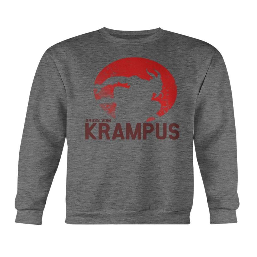 gruss vom krampus evil merry christmas demon Sweatshirt & Hoodie