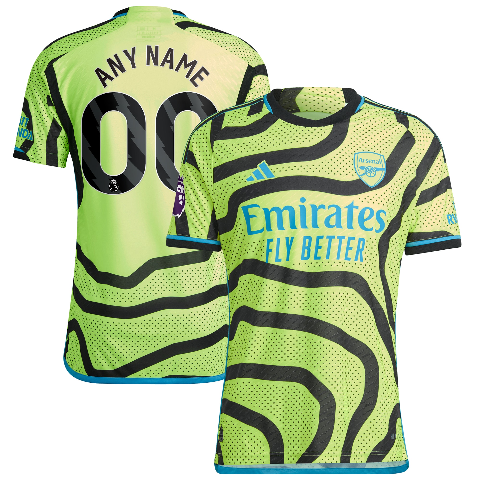 Arsenal 2023/24 Away Authentic Custom Jersey – Yellow