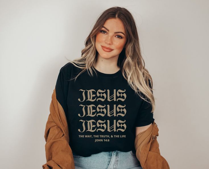 Aesthetic Jesus Shirt Christian Shirts For Men Christian Apparel Christian Streetwear Christian Clothing Christian Merch Bible Verse T-Shirt