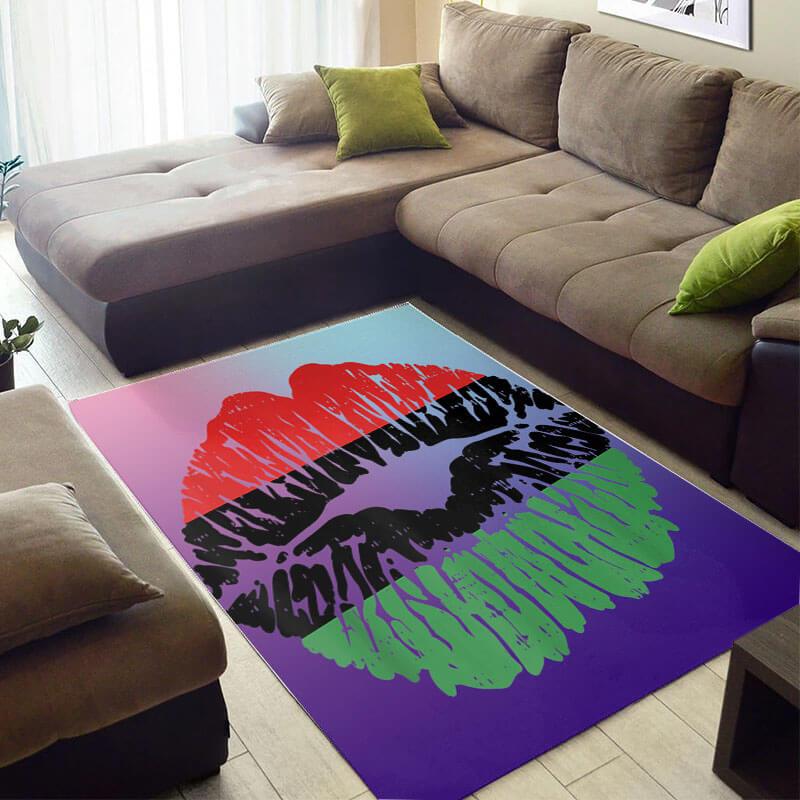 Cool African Rug Cute Afrocentric African Woman African Large Carpet African Inspired Home Decor WBG4200