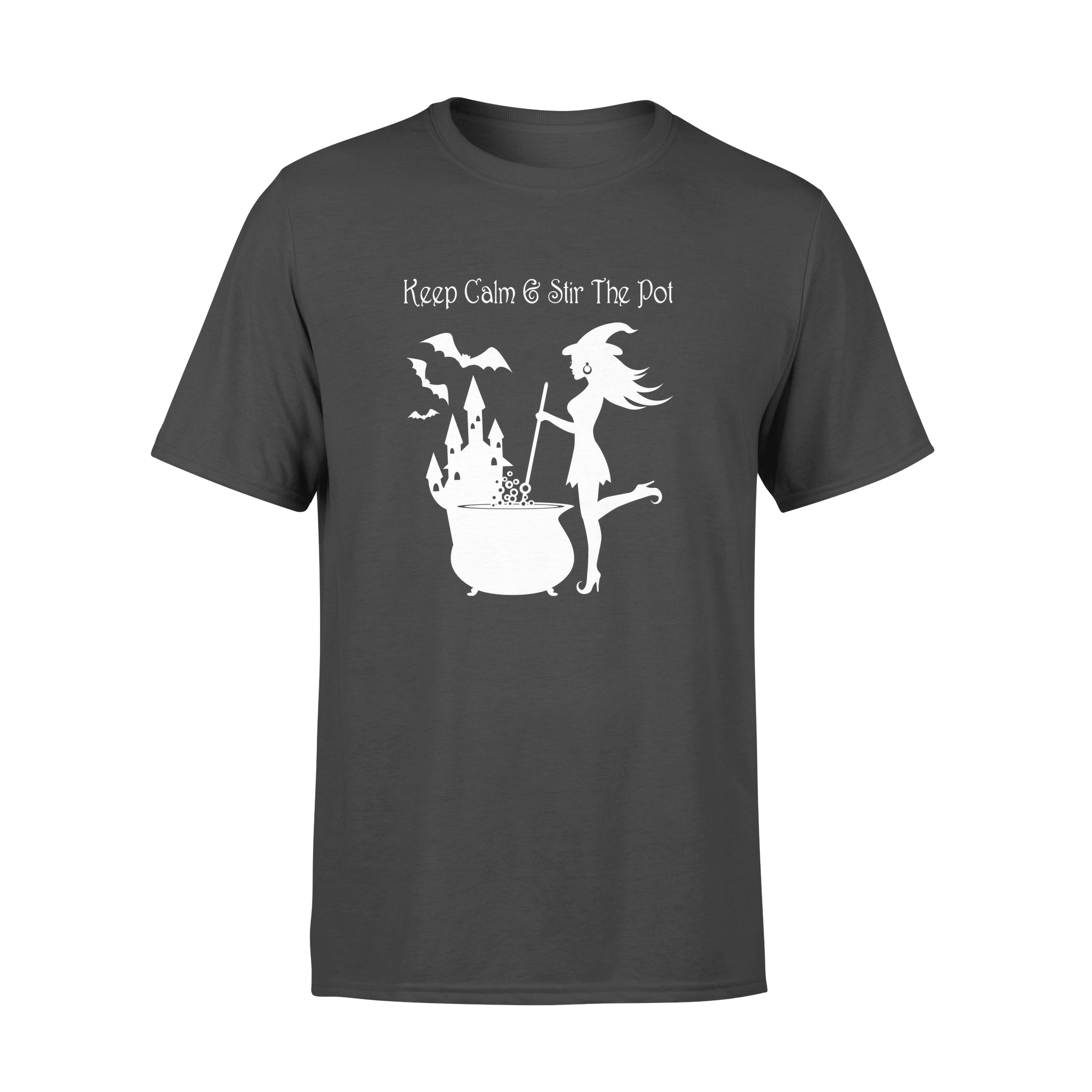 Keep Calm And Stir The Pot Beautiful Witch Gift For Magical Hallowen Season – Standard T-shirt