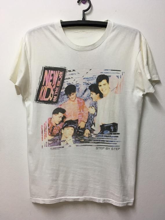 Vintage90S New Kids On The Block 1990 Step Step Hiphop Boyband Shirt 21 Shirt