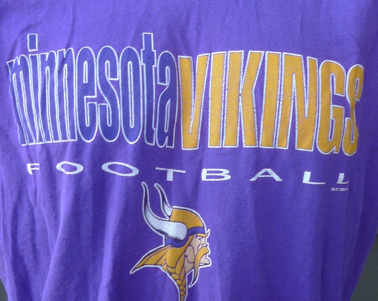 X 52 1994 Minnesota Vikings Shirt Single Sided