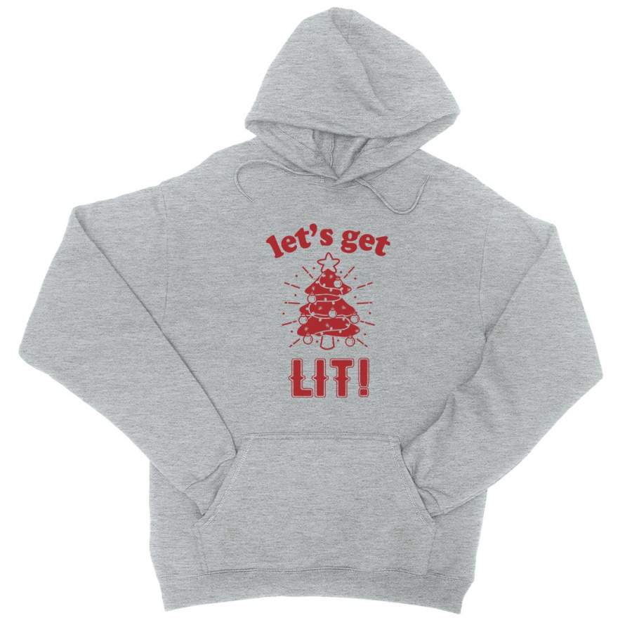 Get Lit Christmas Tree Unisex Hoodie