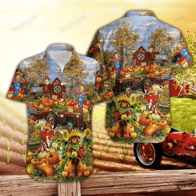 Pumpkin Hawaii Shirt Unisex Adult Ha50136