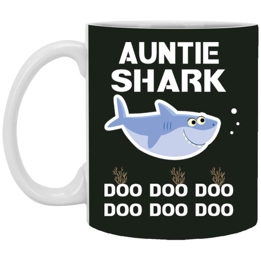 Auntie Shark T-shirt Doo Doo Doo – Family Gift Mug