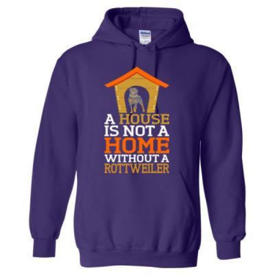 AGR A House Is Not A Home Without A Rottweiler Dog – Heavy Blend™ Hooded Sweatshirt