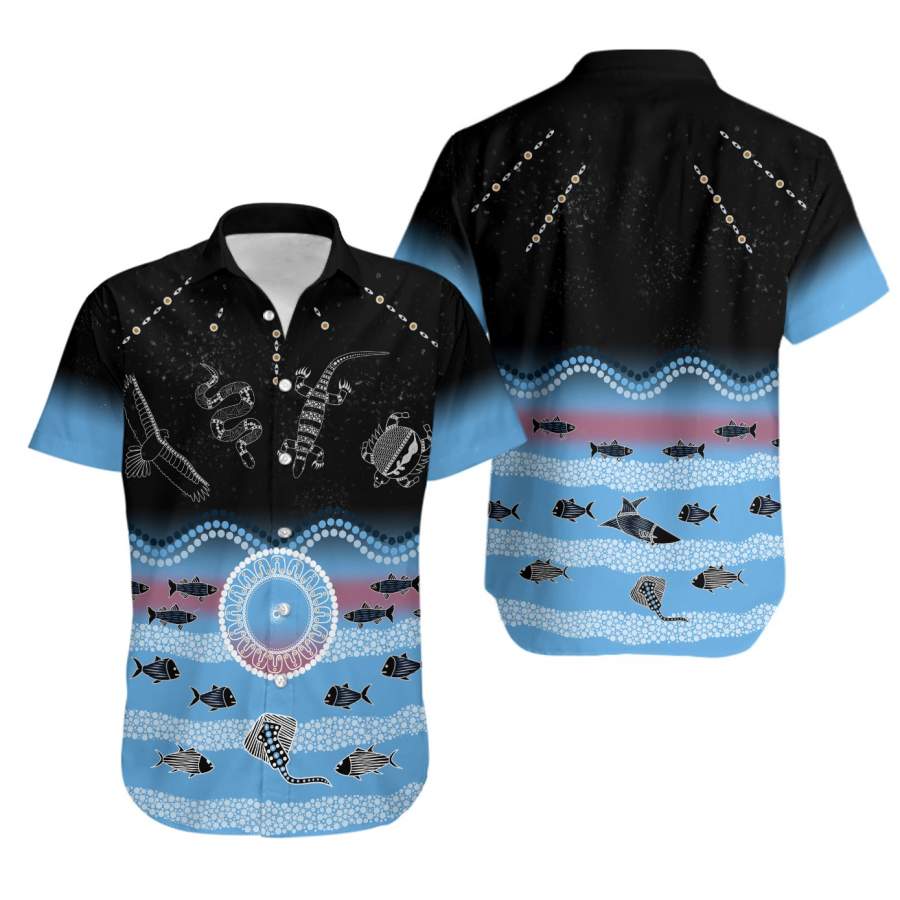 Cronulla-Sutherland Sharks Indigenous Hawaiian Shirt NRL 2020