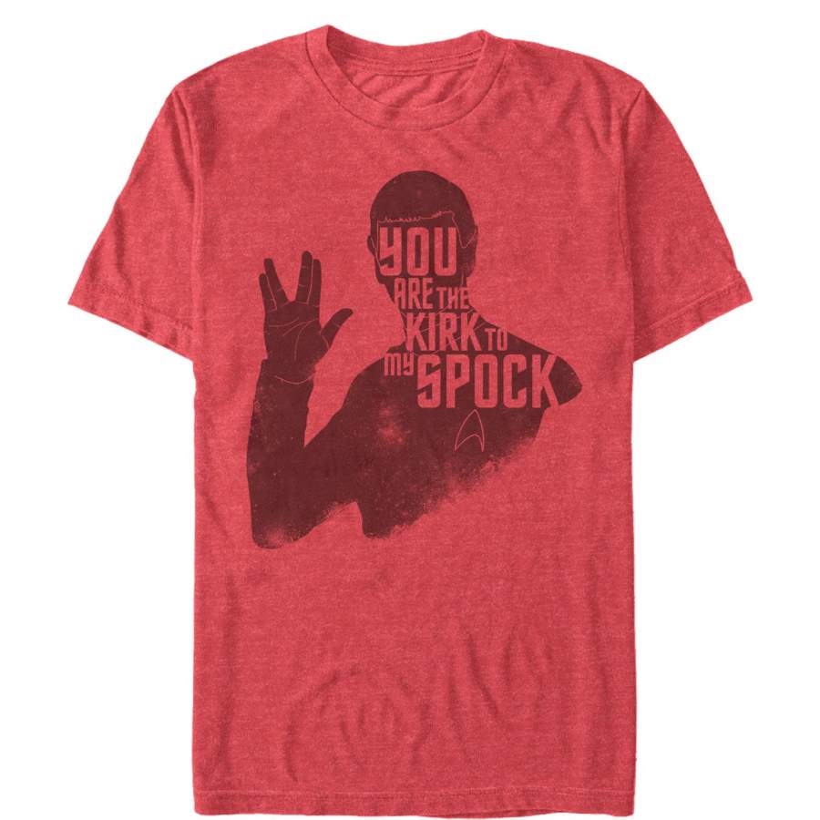 Star Trek Men’s Valentine’s Kirk to My Spock  T Shirt