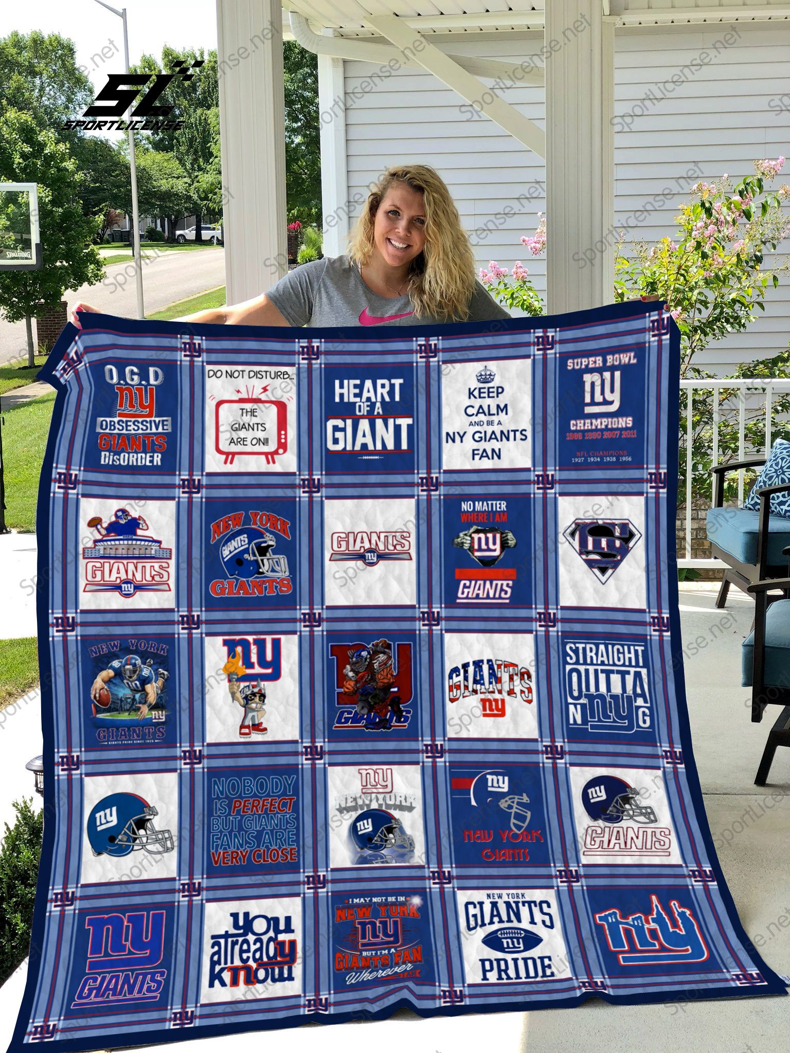 New York Giants Quilt Blanket