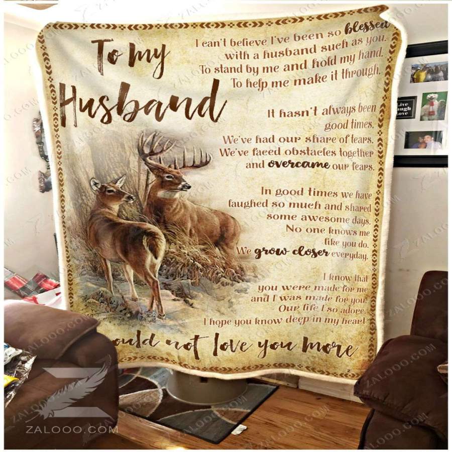 Deer Blanket – CND – To My Husband – I Could Not Love You More