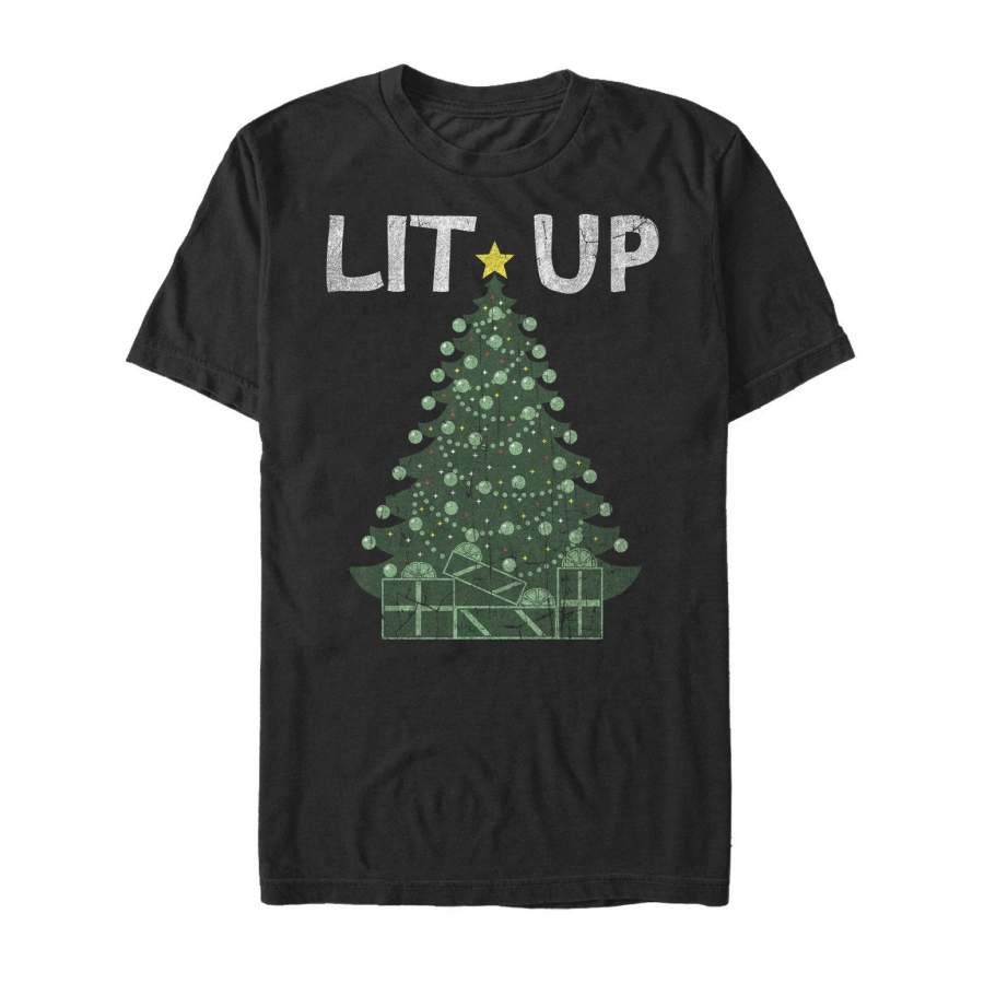 LOST GODS Men’s Christmas Lit Up Tree T-Shirt