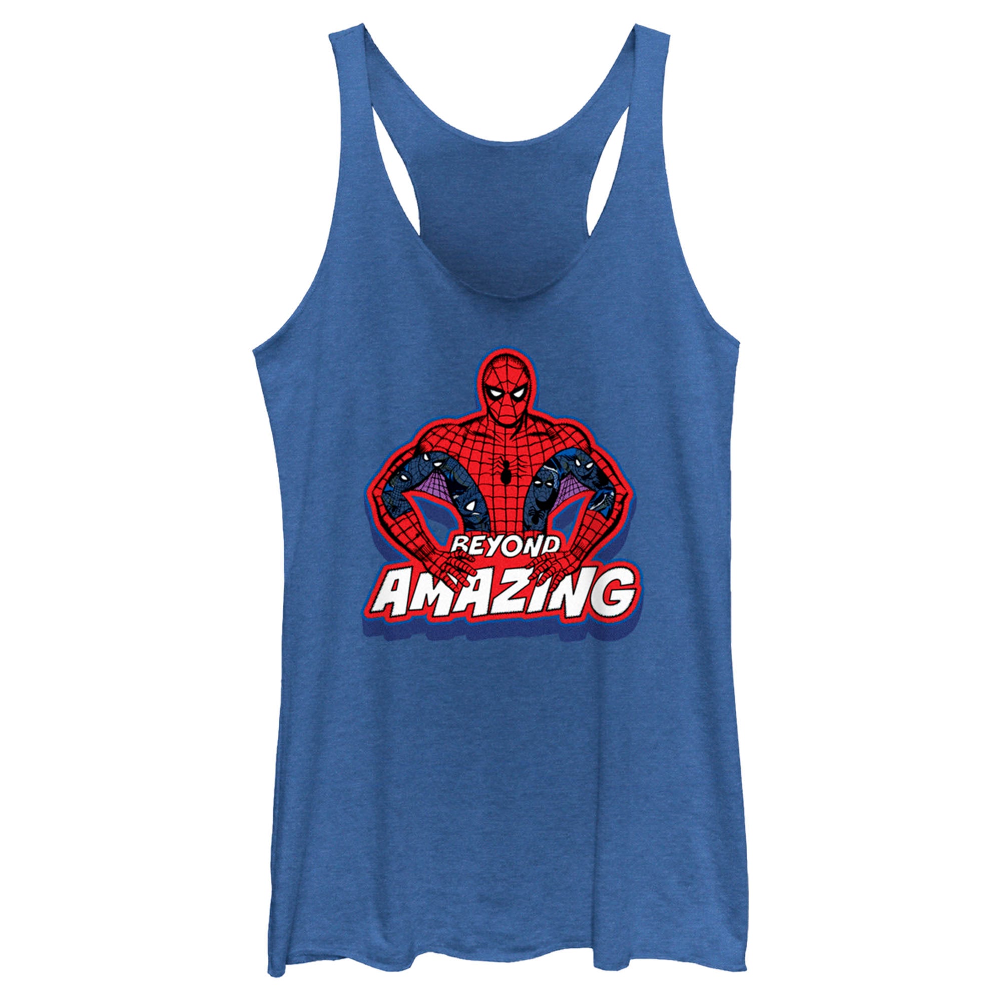 Women’S Spider-Man: Beyond Amazing Retro Pose Racerback Tank Top