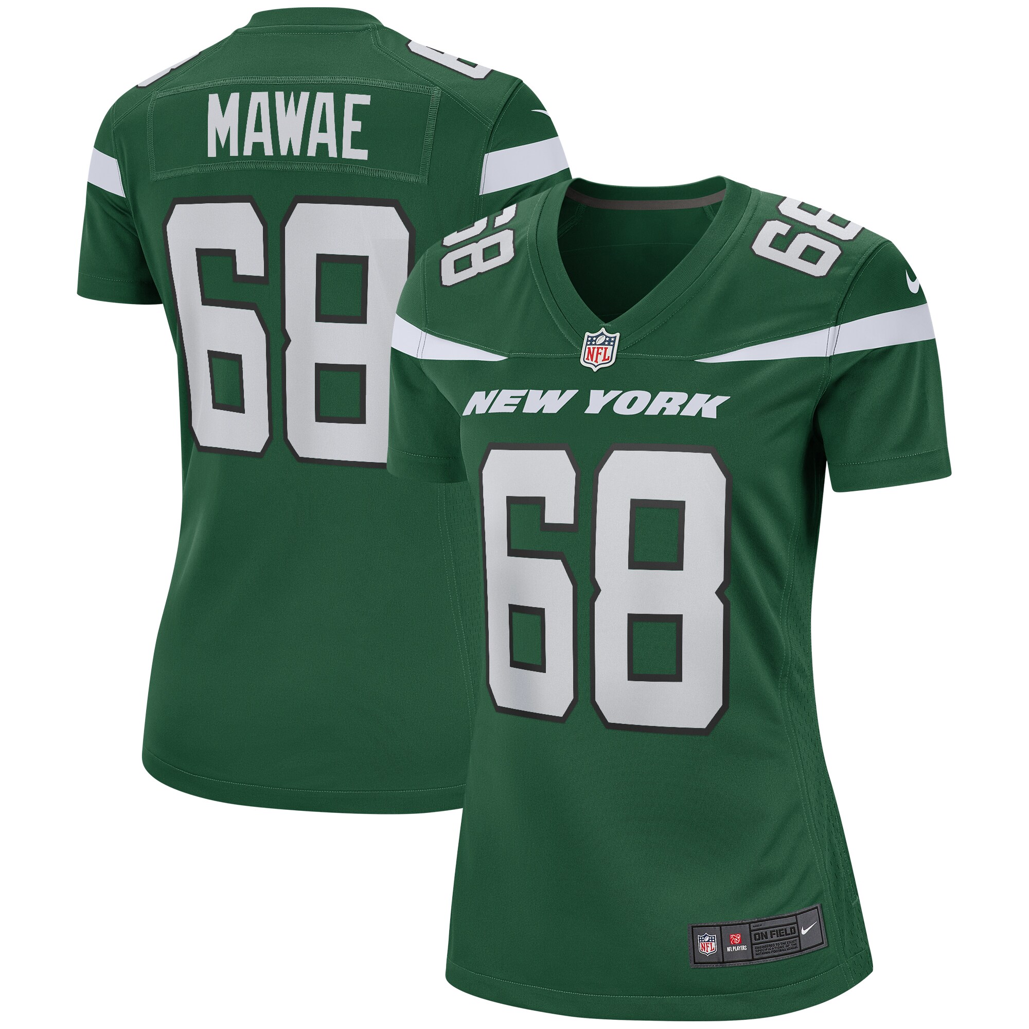 Kevin Mawae New York Jets Women's Game Retired Player Jersey – Gotham Green