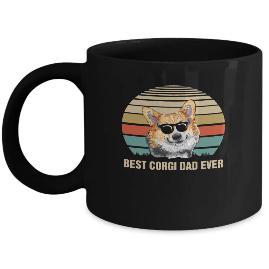 Vintage Corgi Dad Gifts Best Corgi Dad Ever Mug