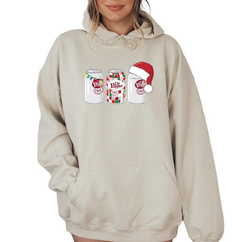 Christmas Diet Dr Pepper Sweatshirt, Gift for Dr Pepper Lover, Christmas Coke Hoodie, Dr Pepper Christmas Gif