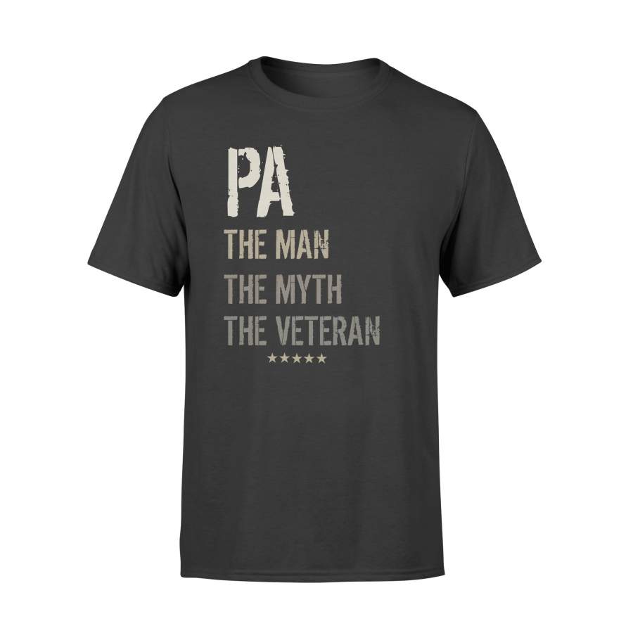 YOLOstuff PA the Man the Myth the Veteran T-shirt