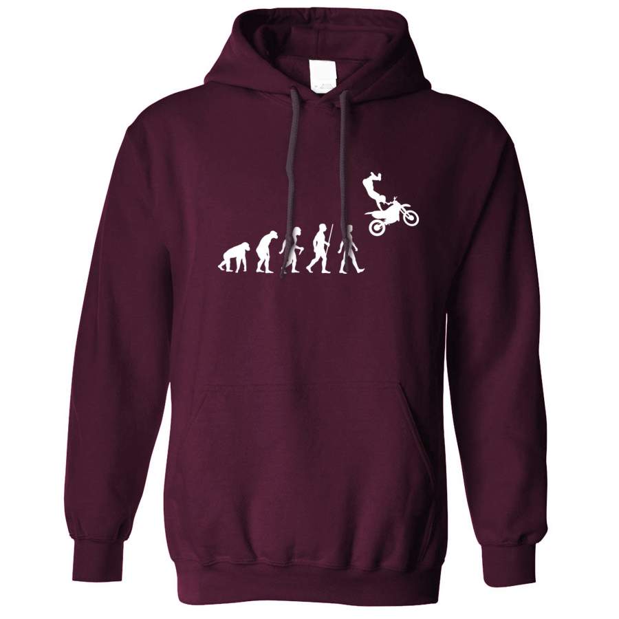 Sports Hoodie The Evolution Of Motocross Jumping Hooded Jumper