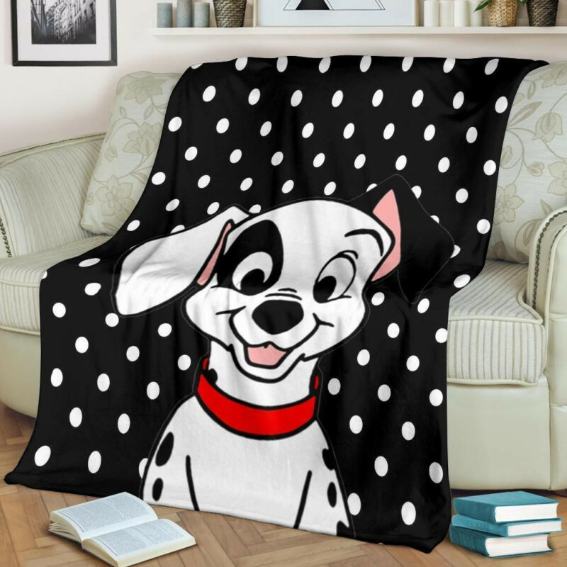 Dalmatian Puppy Best Seller Fleece Blanket Gift For Fan, Premium Comfy Sofa Throw Blanket Gift