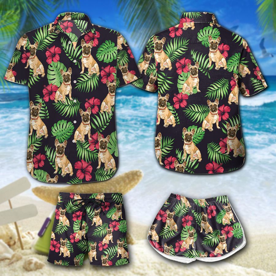 Flowers Bulldog Hawaii Set Summer Time Ha37218