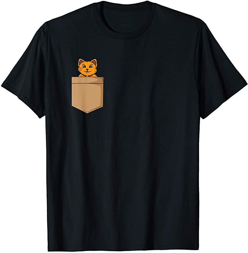 Orange Cat Kitty In My Pocket Adorable Sassy Kitten Gift T-Shirt