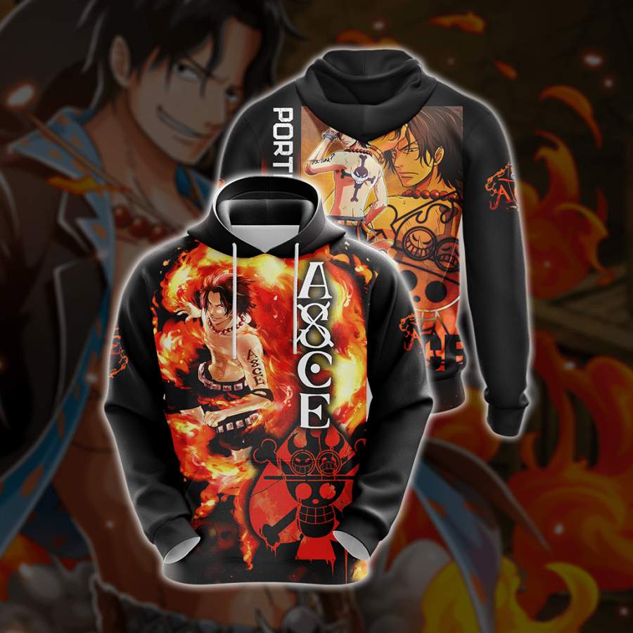 One Piece Portgas D. Ace New 3D Hoodie