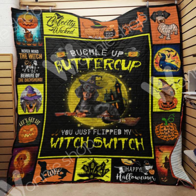 Dachshund Witch Blanket AU0902 90O39