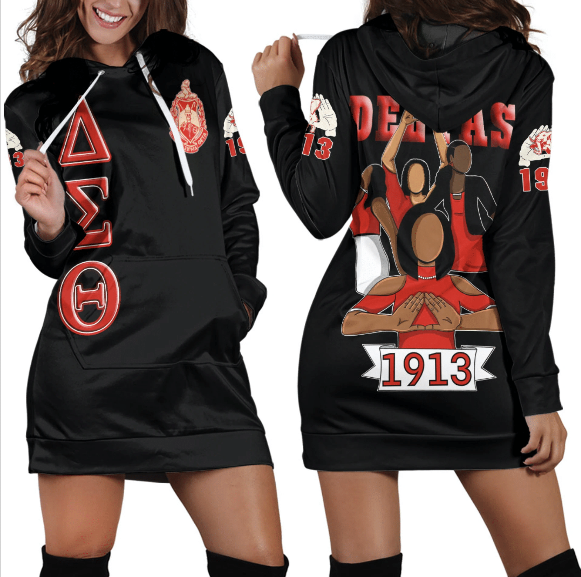 Africa Zone Dress – Delta Sigma Theta Sisterhood Hoodie Dress A31