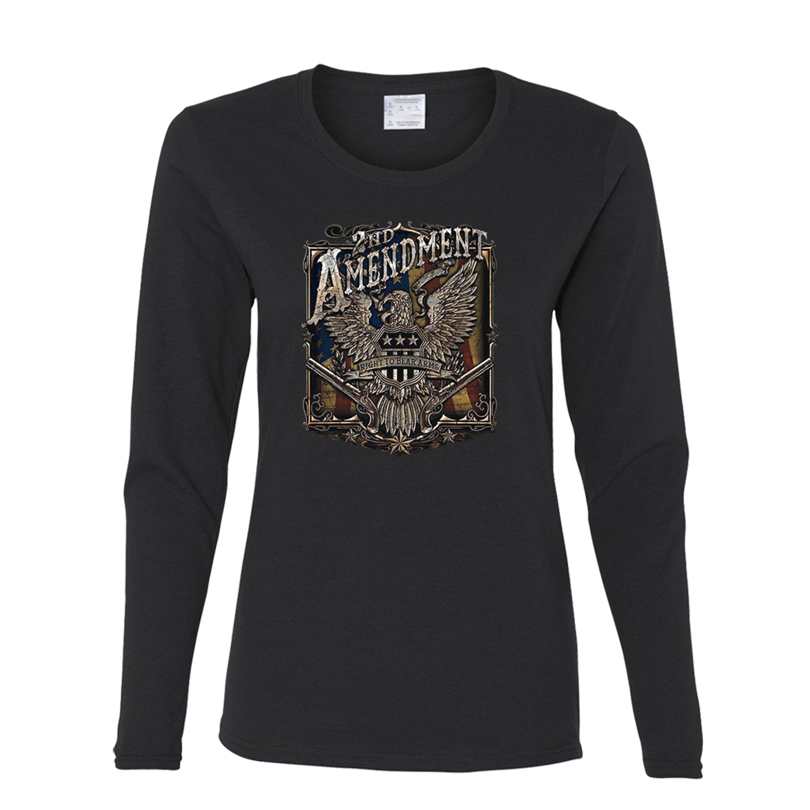 2Nd Amendment Right To Bear Arms Bald Eagle Women’S Long Sleeve T-Shirt